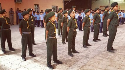 AL-Hayat-1 Int'l School, Jeddah: Scouts March Past (Indian Republic Day 2017)