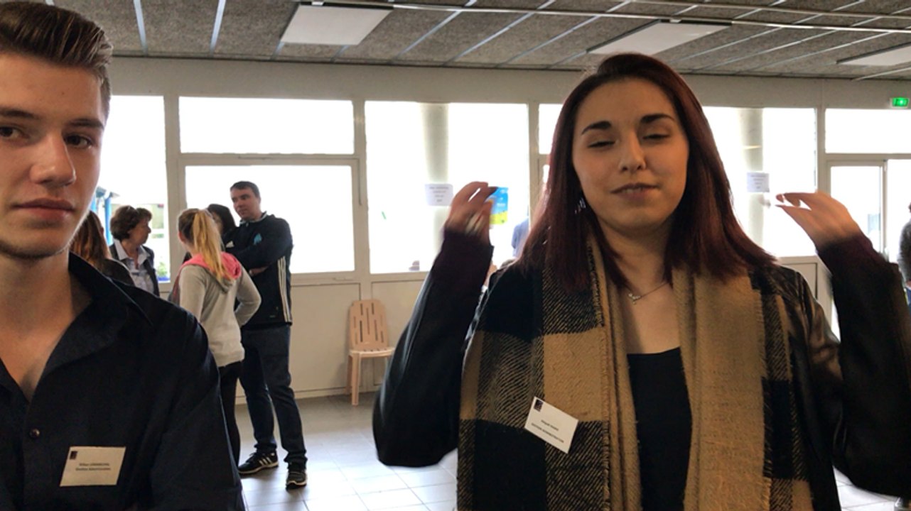 Journée portes ouvertes au lycée Mermoz. Les élèves ont présenté au public leur mini-entreprise !