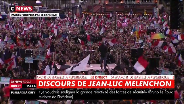 Marche de Mélenchon: 130.000 personnes selon les organisateurs