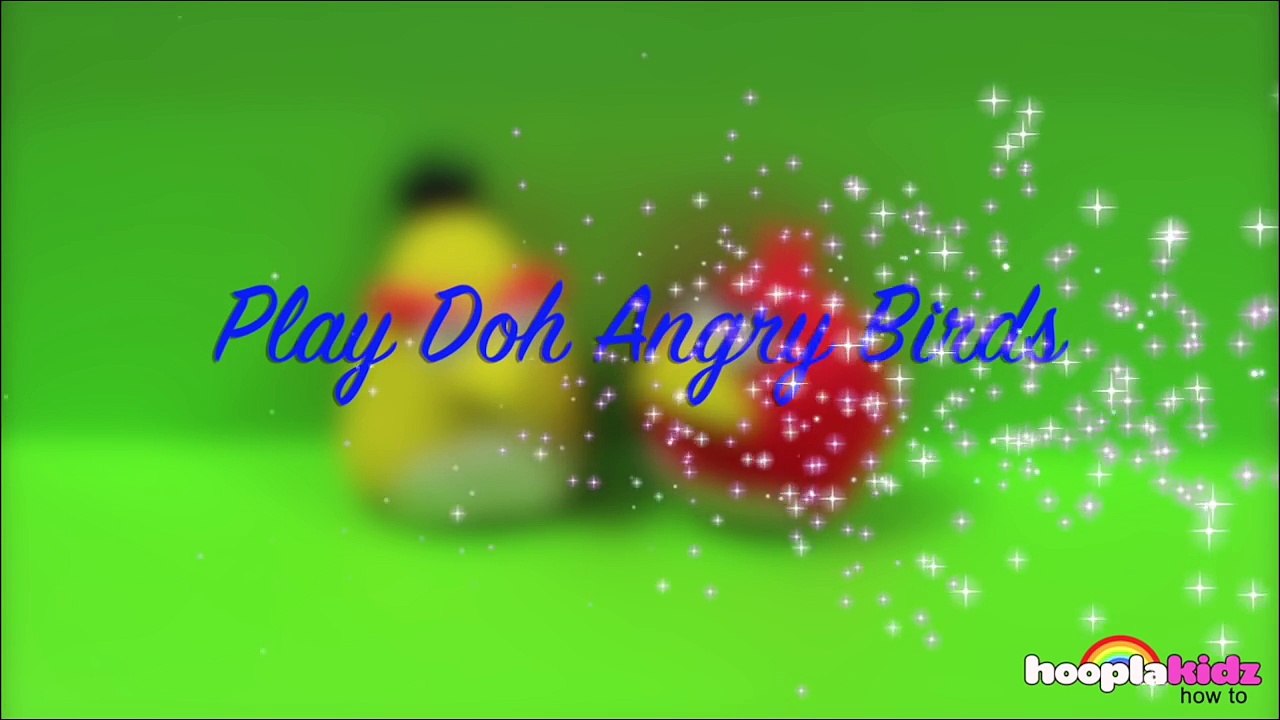 Make Play Doh Angry Birds with HooplaKidz How To _ Learn Amazing Crafts with Play Doh Videos-v2cGyBW4eis