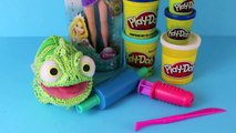 Frozen Play Doh Elsa and Anna Barbie Dolls Play Dough Rapunzel Tangled Toy