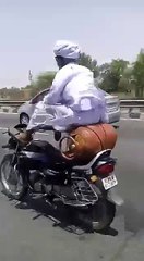 Old Man .. One Wheel On Bike .. Don !!!