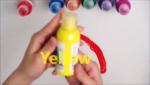 Learn Colours Paint Rainbow - Painting Learning Colors rainbow collection for Children