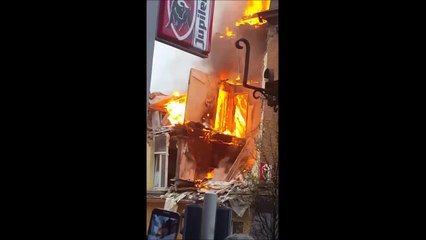 Saint-Gilles: les premières images après l'explosion (2)