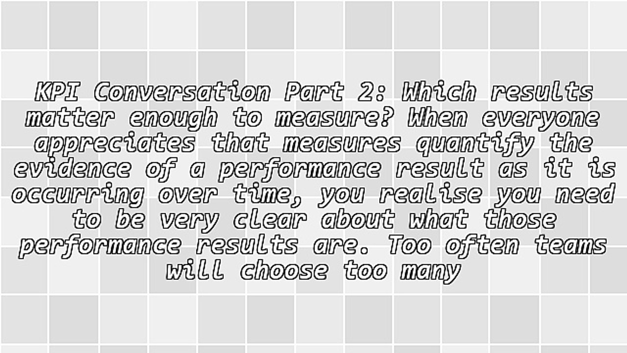 How to Have The Team KPI Conversation