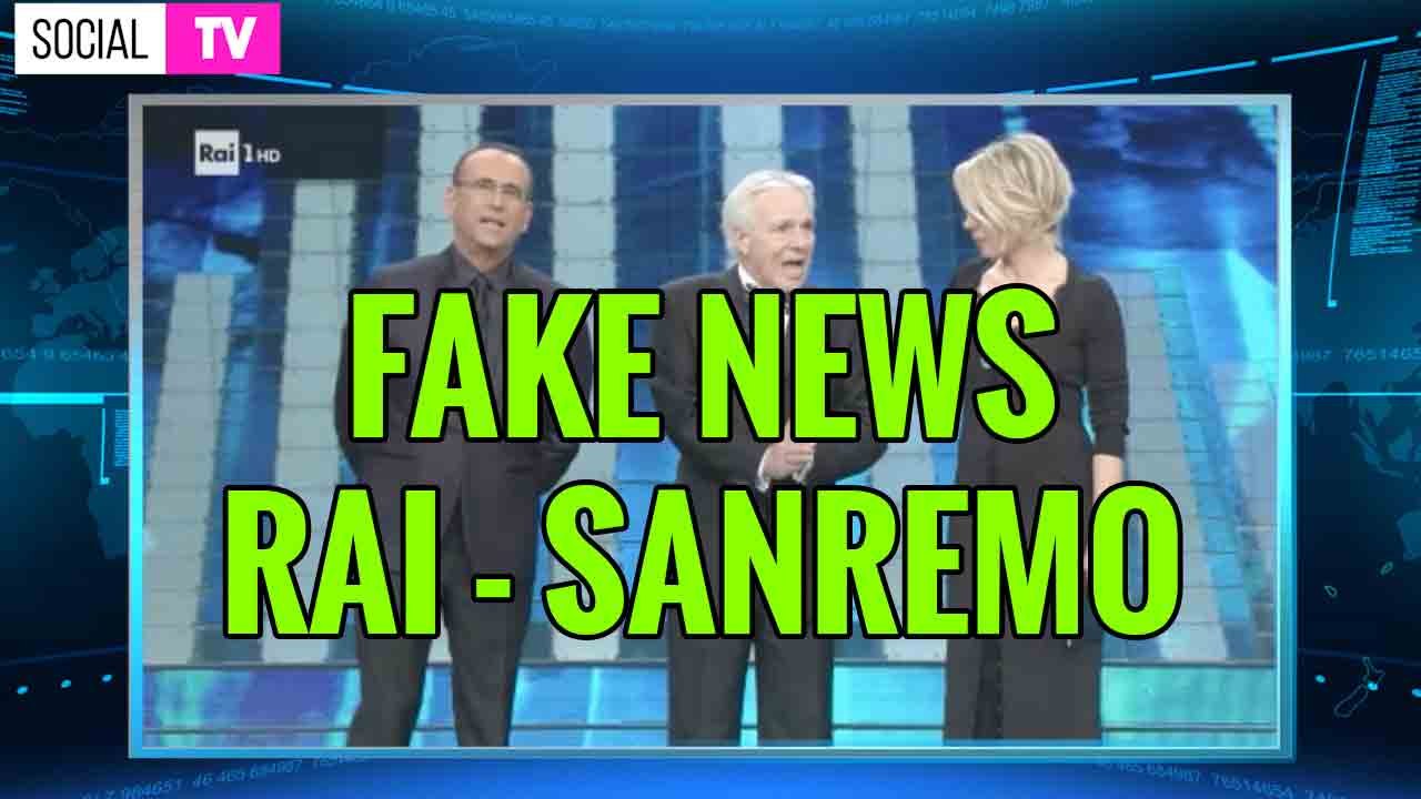 FAKE NEWS in diretta da Sanremo