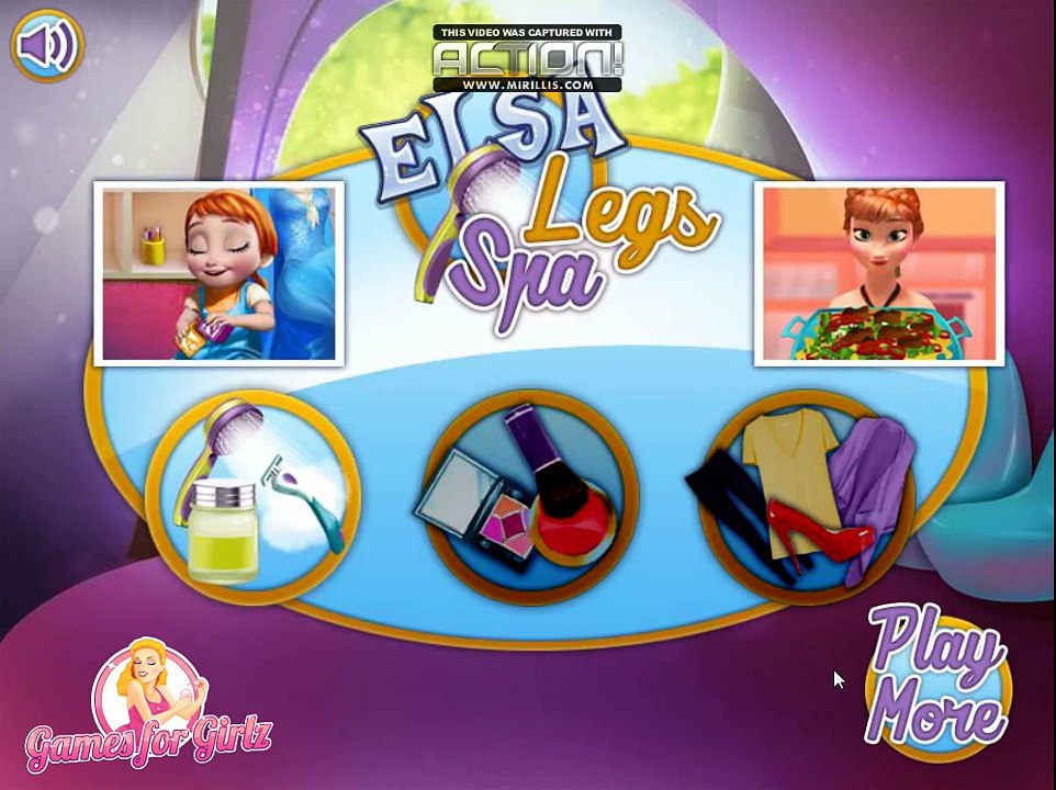 И Назад красота Эльза для Игры девушки волосы нога гвоздь Принцесса салон спа спа
