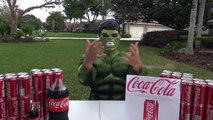 AMAZING COKE CHALLENGE! Kids Movie w_ Pink SpiderGirl, Hulk & Joker Coca Cola Toys In Real Life-ePe