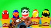 Play-Doh GIANT Lego Head Joker Makeover! Kinder Surprise Egg   Angry Batman! by HobbyKids