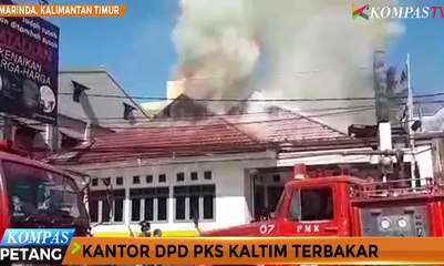 Kantor DPD PKS Kaltim Terbakar