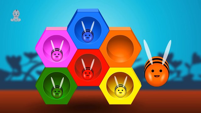 Лучший обучение игрушка видео для Дети Узнайте цвета и Сортировка с дошкольного игрушка пчелы и