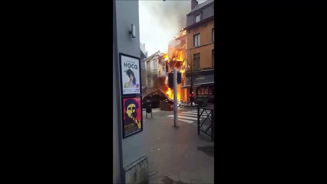 Explosion à Saint-Gilles 5 (via LeSoir)