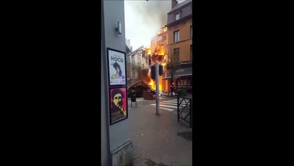 Explosion à Saint-Gilles 5 (via LeSoir)