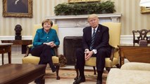 Donald Trump refuse de serrer la main à Angela Merkel