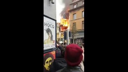 Fire Consumes Brussels Home After Gas Leak Explosion