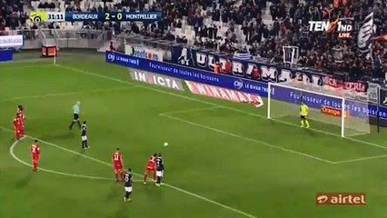 Valentin Vada Penalty Goal HD - Bordeaux 3-0 Montpellier - 18.03.2017 HD