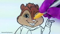 Simon Coloring Page! Fun Alvin and the Chipmunks Coloring Activity for Kids Toddlers Child