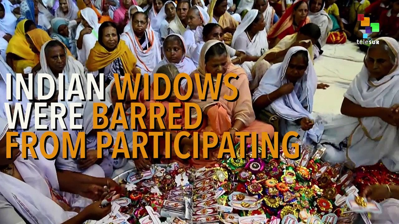 Widows in India Celebrate Holi Festival