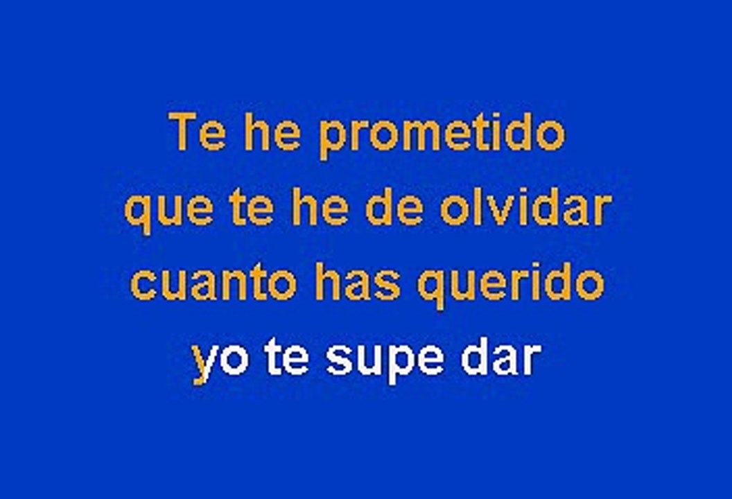Leo Dan Te He Prometido Karaoke Video Dailymotion