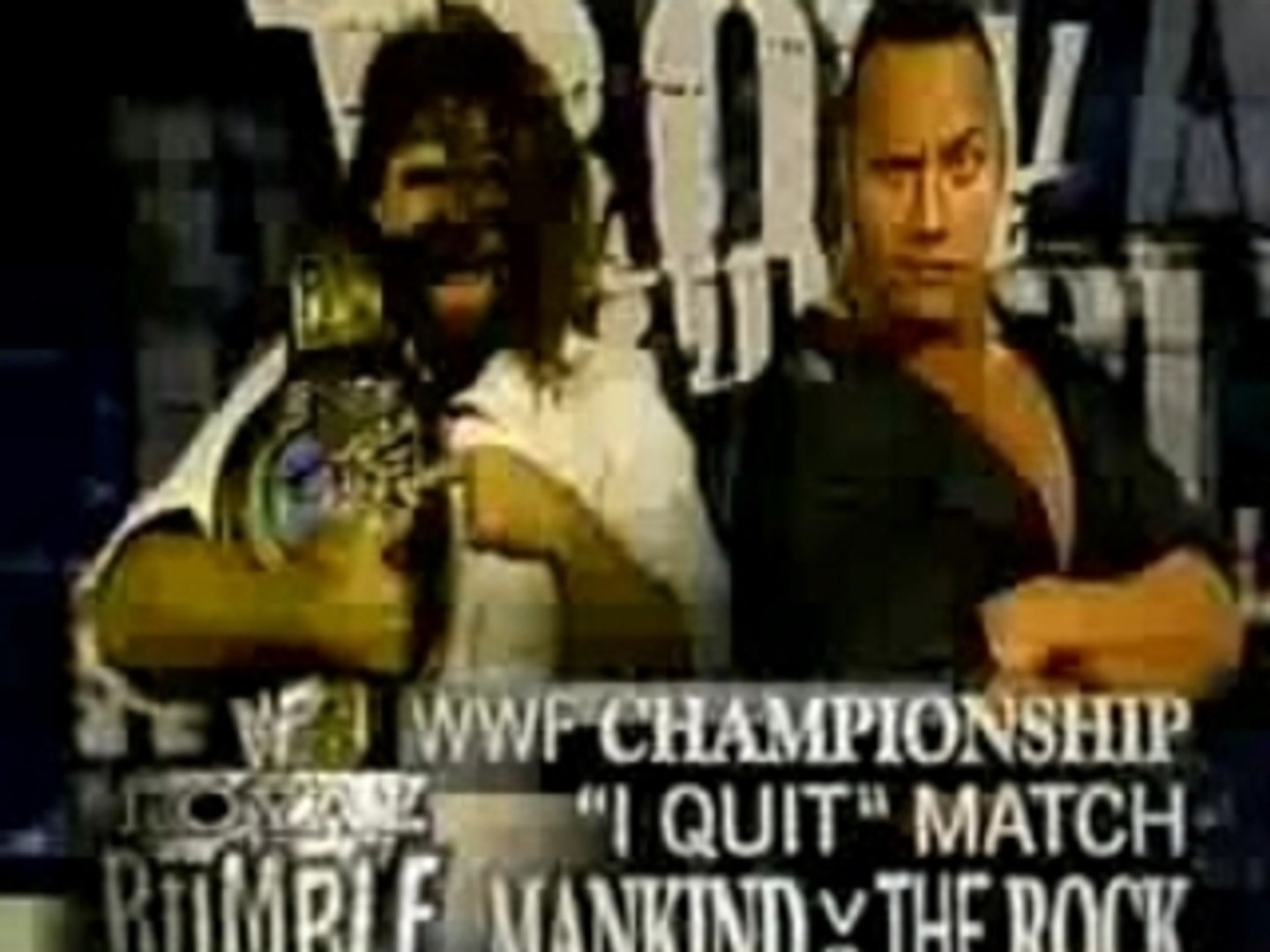 De Rock Royal Rumble 1999 Mankind Vs. The Rock WWE Championship