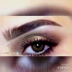 مكياج عيون ولصق رموش بدون آيلاينر 2017