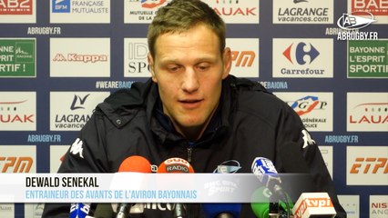 Bayonne - UBB : La réaction de Dewald Senekal