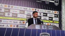 Jocelyn Gourvennec à la conférence d'après-match (Bordeaux-Montpellier)