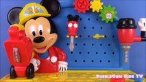 Mickey Mousekadoer Clubhouse Tool Set! Workbench Disney with HobbyKidsTV