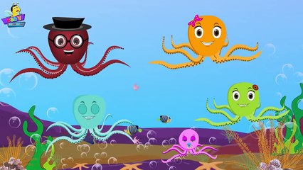Octopus Finger Family | 3D Nursery Rhymes For Kids | Songs For Childrens