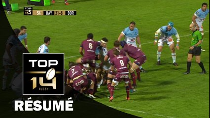TOP 14 - Résumé Bayonne-Bordeaux Bègles: 24-20 - J21 - Saison 2016/2017
