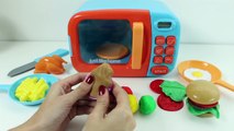 Play@Home Microwave Oven Toy Play-Doh Just Like Home Toy Cutting Food Cooking Playset Toy
