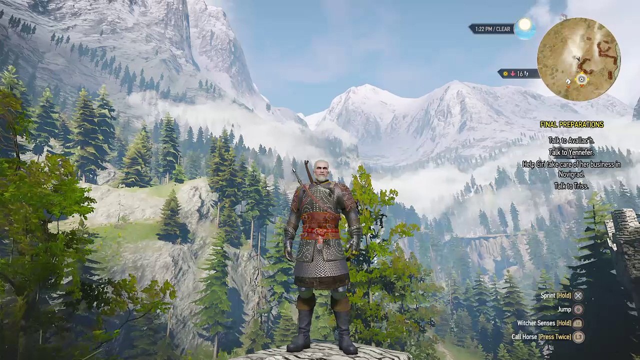 The Witcher 3: Wild Hunt - Mountain Skyline