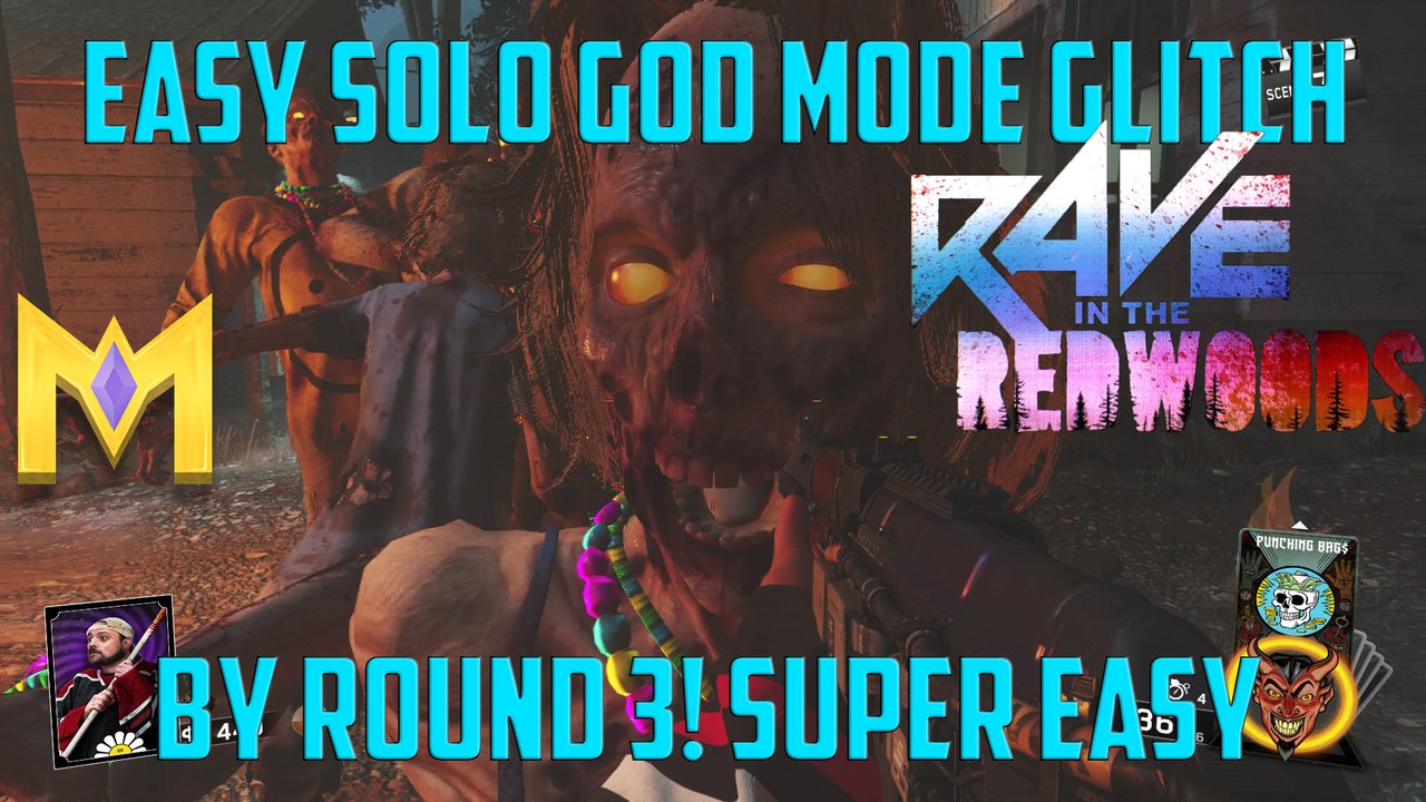 Rave In The Redwoods Glitches - *EASY* SOLO God Mode By Round 3 Glitch - "RITR Solo God After 1.11"