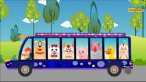 Wheels On The Bus Jungle Safari Wild Animals & Animal Sounds Nursery Rhymes for Kids