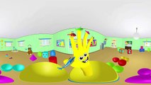360 DEGREE 3D VR FINGER FAMILY Kids Songs Collection | SPORTS BALLS Surprise Eggs Nursery