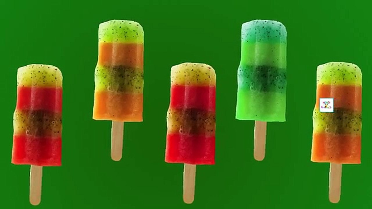 Watermelon Popsicle Icecream Finger Family Nursery Rhyme - Icecream Daddy Finger Song#2