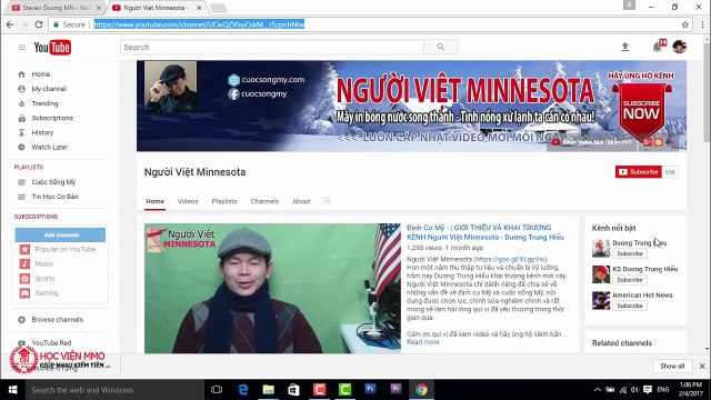 Kiếm Tiền với Youtube 1000 USD tháng Bài 16- TẠO DANH SÁCH KÊNH LIÊN QUAN - KS Dương Trung Hiếu