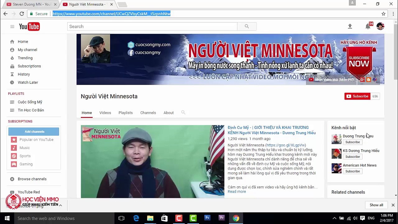 Kiếm Tiền với Youtube 1000 USD tháng  Bài 16- TẠO DANH SÁCH KÊNH LIÊN QUAN - KS Dương Trung Hiếu