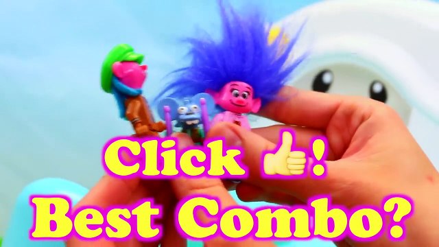 TROLLS MOVIE Poppy Makeover Dress Up Branch Toilet Trouble New Hair & Clothes DJ Su