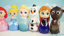 Disney Princess Bath Paint Nail Polishes Wrong Heads Frozen Surprises Learn Colors Mix and