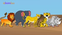 Animals Cartoons Finger Family Children Nursery Rhymes | Animals Finger Family Rhymes for