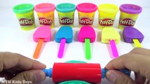 Learn Colors with PJ Masks Crayons Play Doh Ice Cream Peppa Pig Elephant Molds Fun Creativ