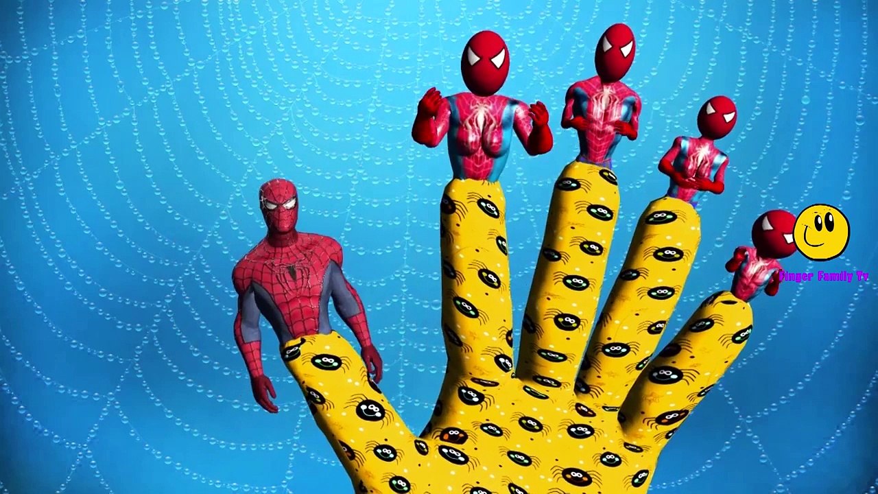 Finger Family Rhymes Spiderman Batman Hulk Superman Cartoons | Children Nursery Rhymes Col