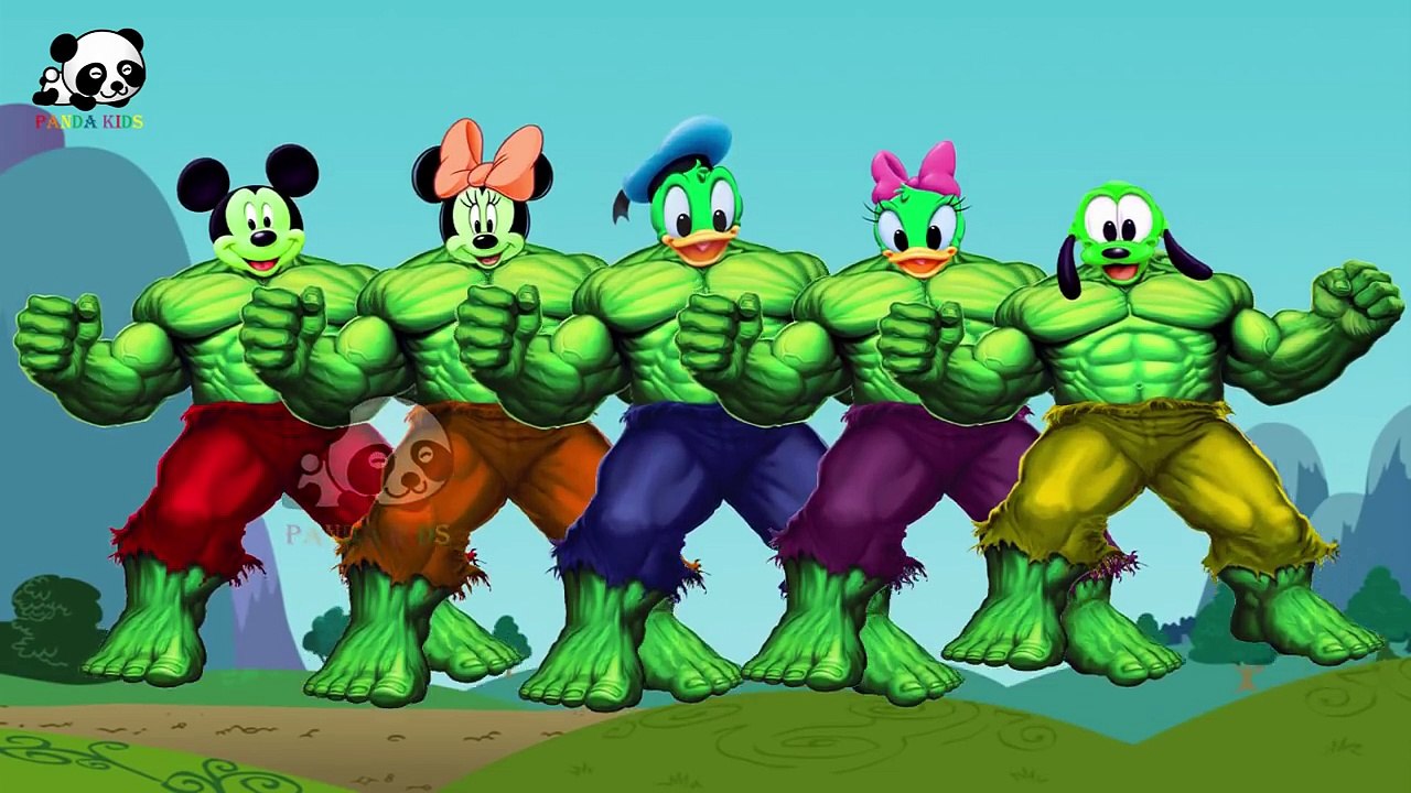 #Mickey Mouse #Hulk #Donald Duck #Finger Family Songs #Nursery Rhymes Lyric & More Panda