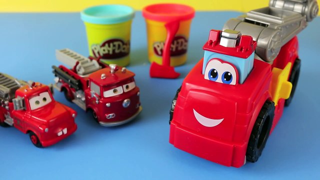 И легковые автомобили двойной Пожар пожарная машина Лего Маккуин на Это открыть красный ★ mater ★ молния ★ box play-disney