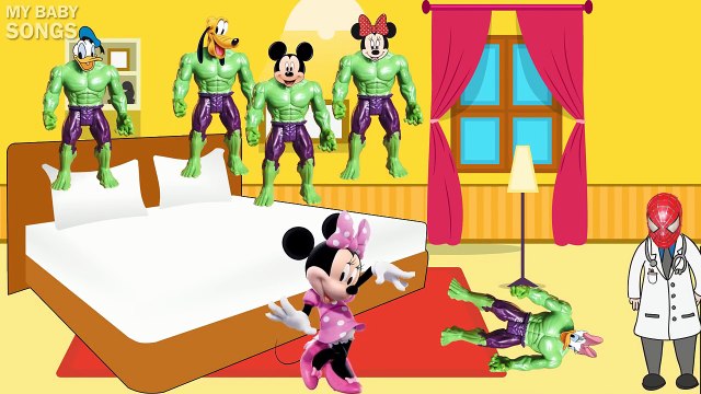 DreamWorks Movie Trolls Toys! Five Little TROLLS Jumping on the Bed!
