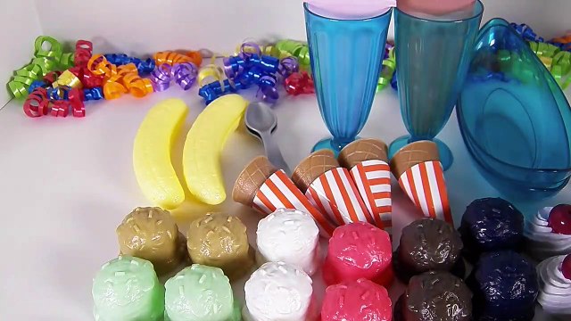 TOY ICE CREAM PLAYSET JUST LIKE HOME MAKE BANANA SPLITS