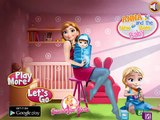 Congelado Princesa Elsa Y Anna Y El Nuevo Bebé Nacido Videos de Juegos para los Niños