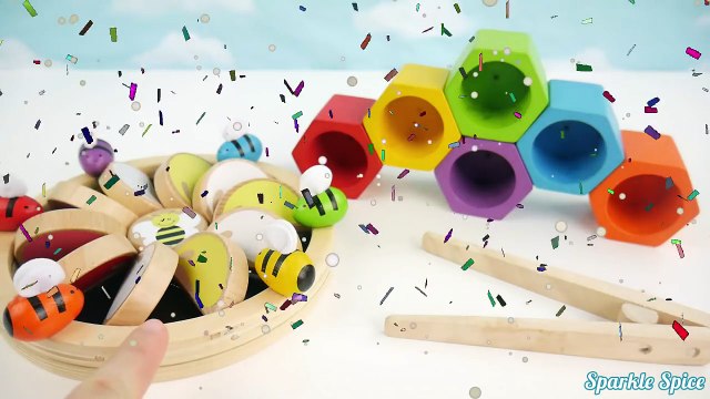 Лучший дошкольного обучение видео для Дети Узнайте цвета и подсчет игрушка пчелы улей