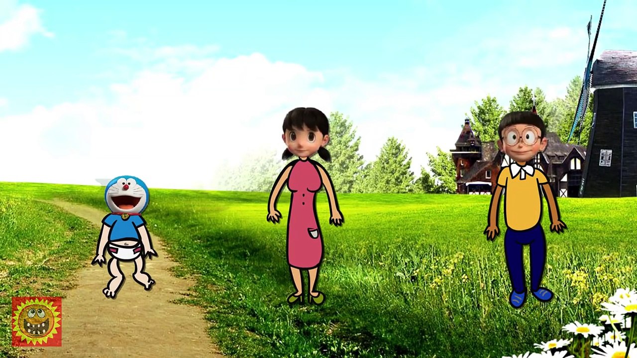 Doraemon 3D Finger Family Song - Funny animation Nursery Rhymes Song